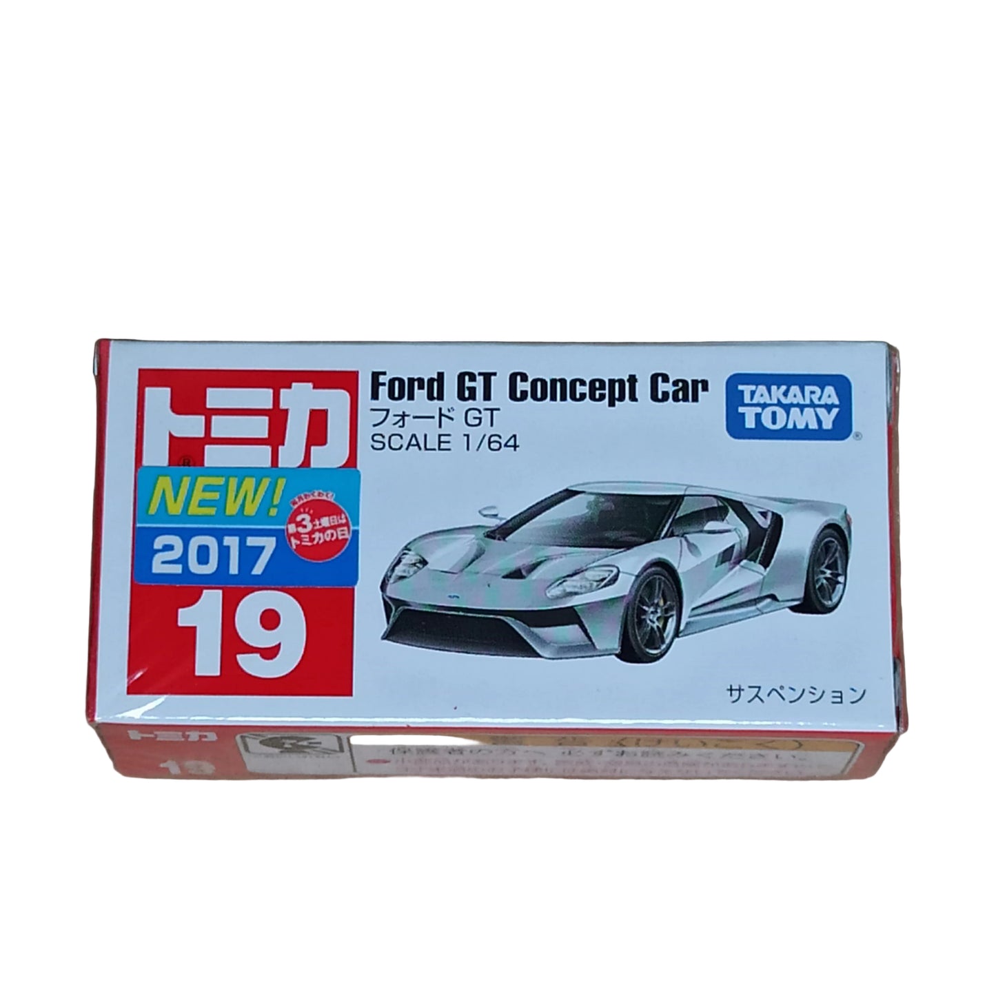 Tomica 19 Ford GT Concept Car Silver 2017 Takara Tomy 1/64 Diecast