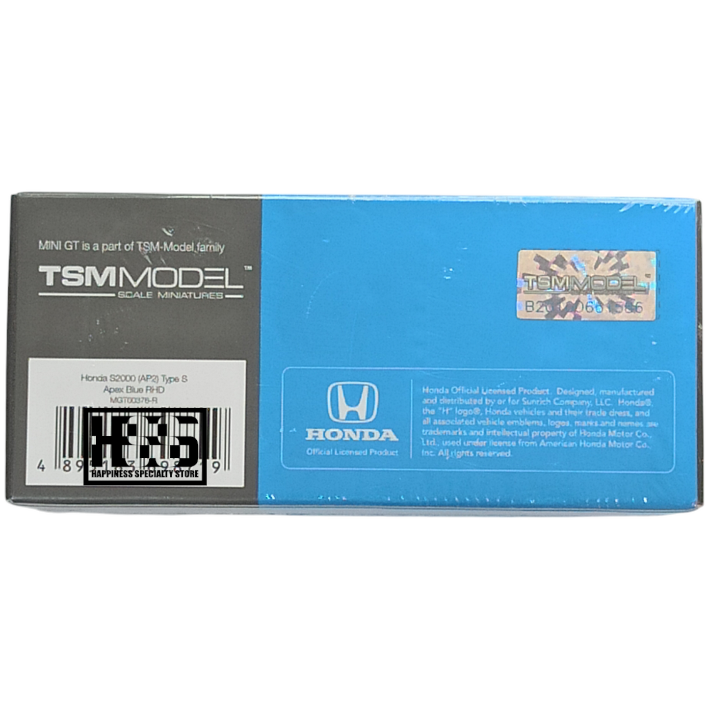 Mini GT 376 Honda S2000 AP2 Type S Apex Blue 1/64 Die Cast