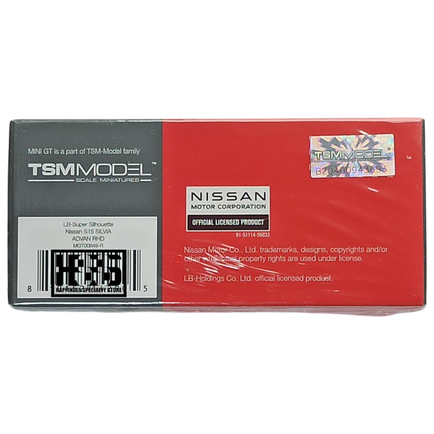 Mini GT 649 LB Super Silhouette Nissan S15 Silvia Advan 1/64 Die Cast
