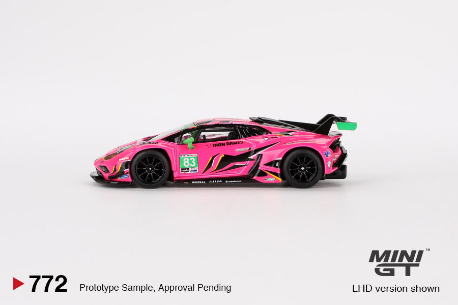 Mini GT Lamborghini Huracan GT3 EVO2 83 2023 IMSA Daytona 24 Hrs Iron Dames 2024 MGT00772 1/64 Diecast