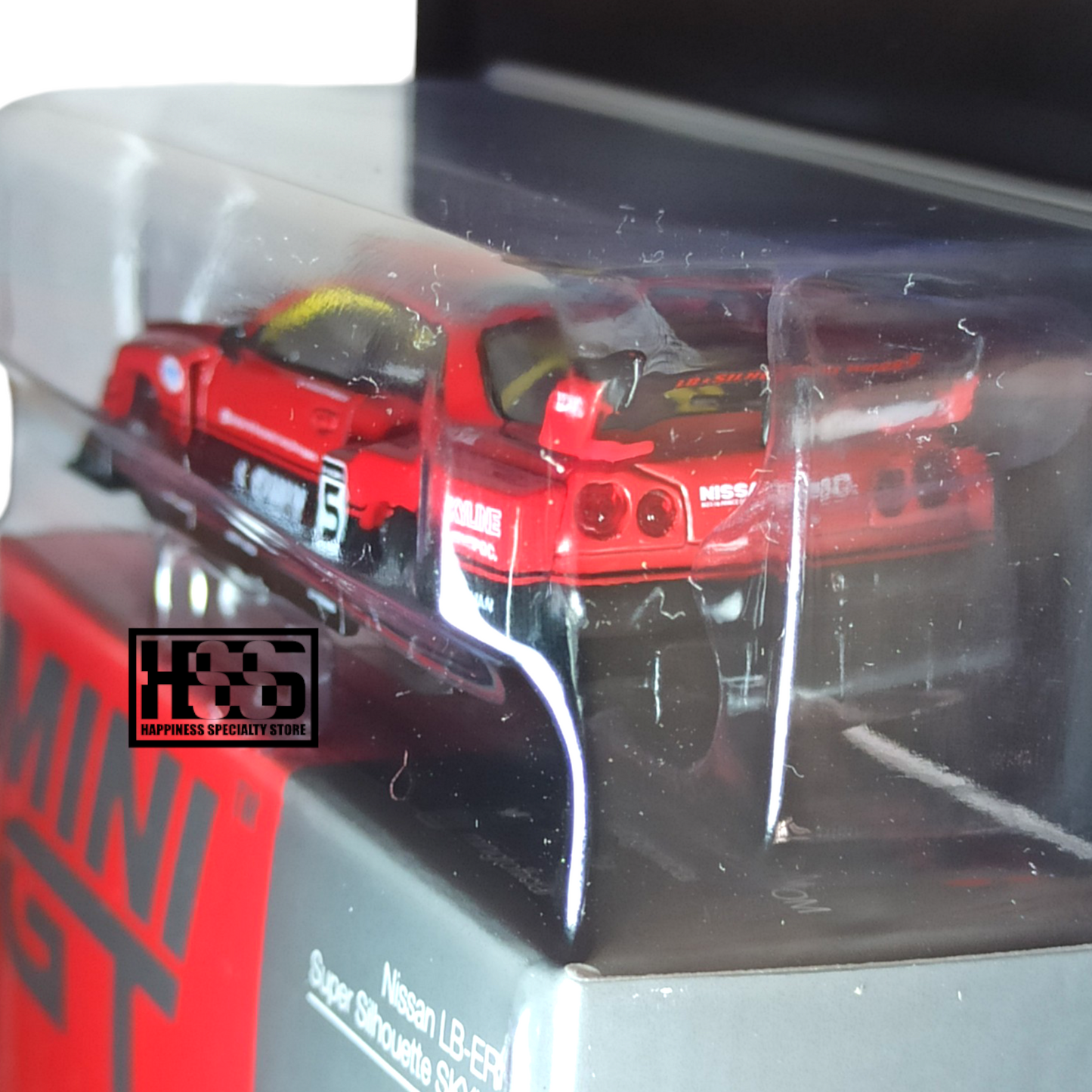 Mini GT 843 Nissan LB-ER34 Super Silhouette Skyline Red Black 1/64 Die Cast