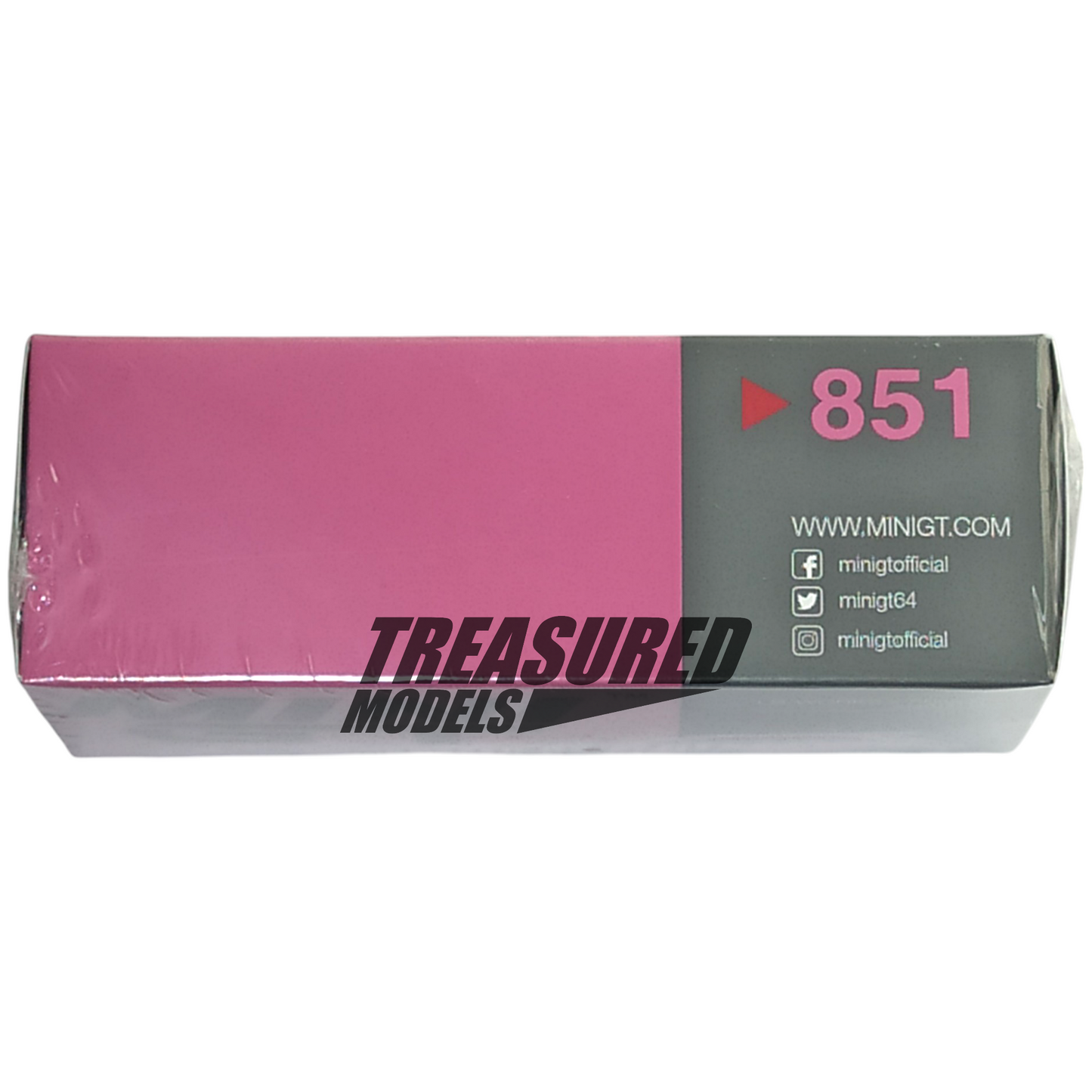 Mini GT 851 LB-Works x Abas Works Abarth 595 Pink 1/64 Die Cast