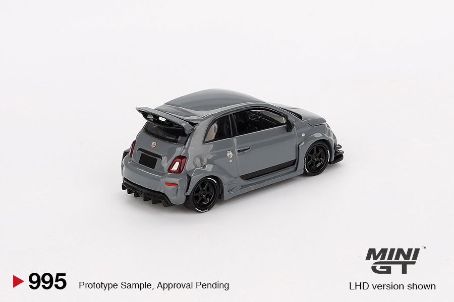 Mini GT Abarth 595 LB-WORKS x Abas Works Grey MGT00995 1/64 Die Cast