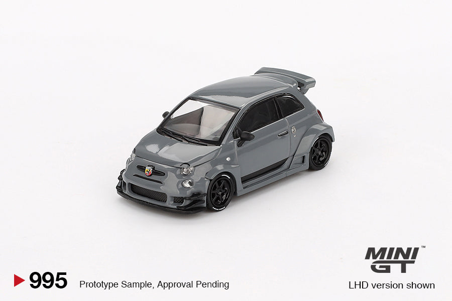 Mini GT Abarth 595 LB-WORKS x Abas Works Grey MGT00995 1/64 Die Cast