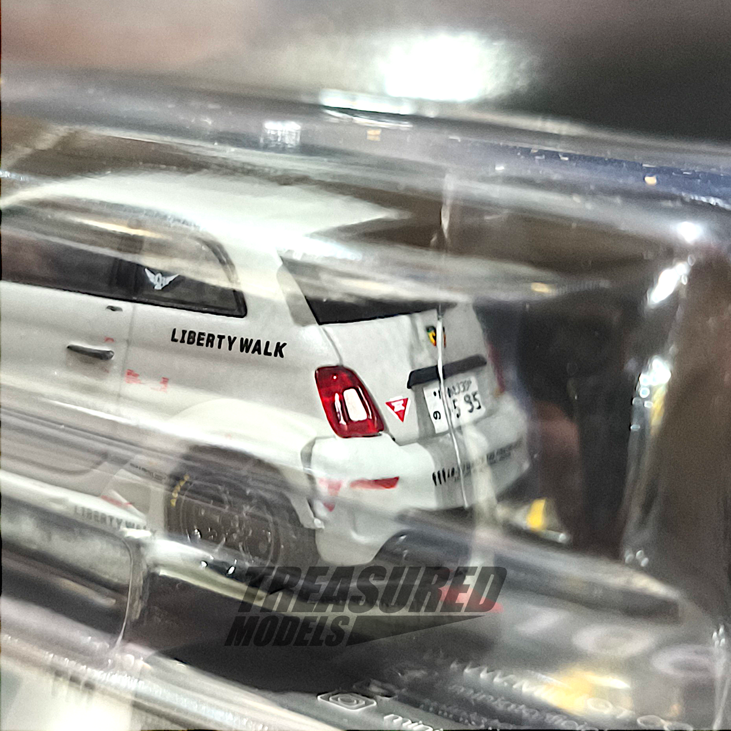 Mini GT Abarth 595 LB-Works x Abas Works Fighter Blister Packaging MGT01064 1/64 Diecast