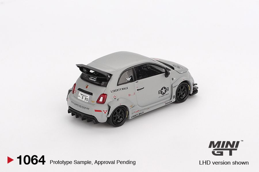 *Pre-Order* Mini GT Abarth 595 LB-Works x Abas Works Fighter Gray 1/64 Die Cast