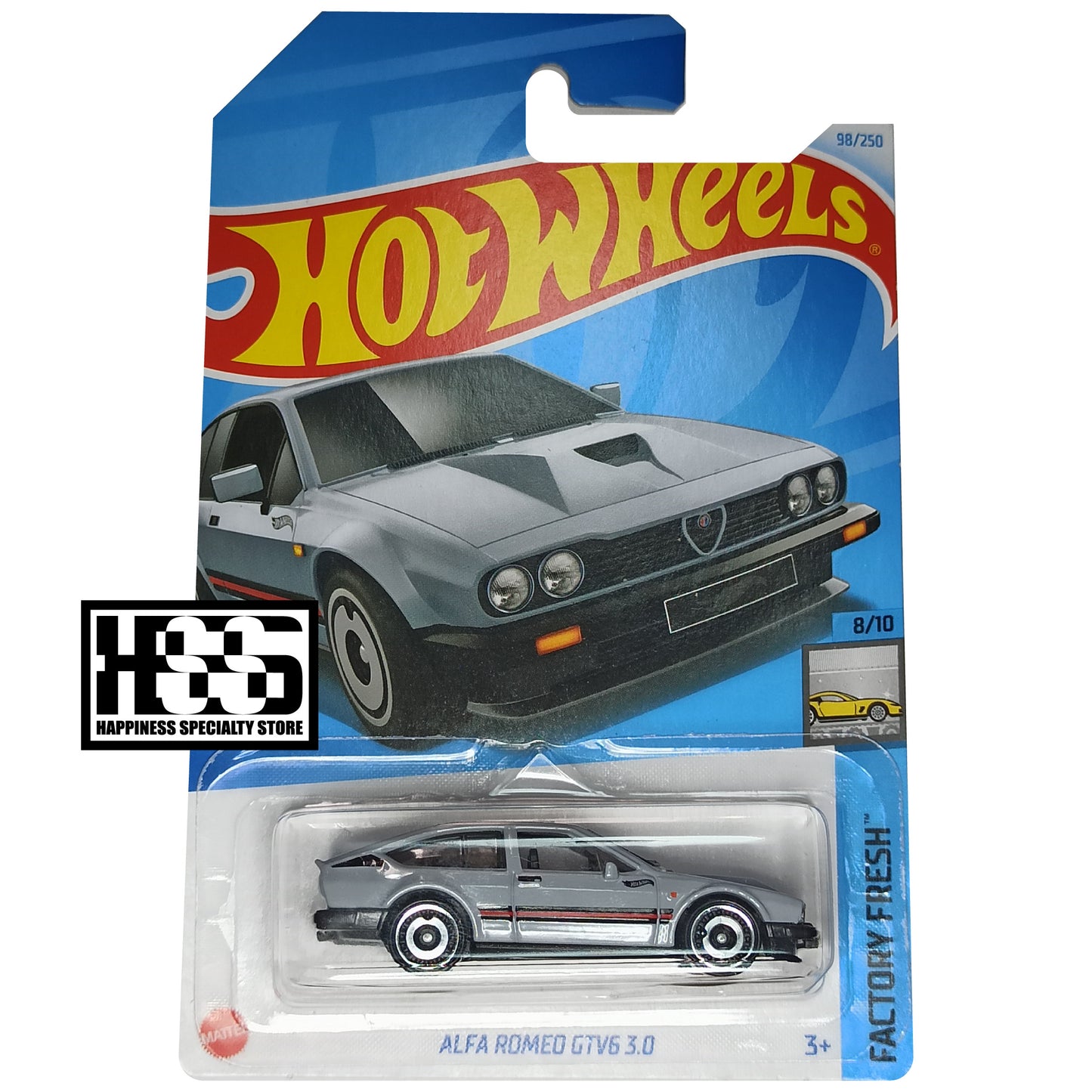Hot Wheels Alfa Romeo GTV6 3.0 Light Gray 2024 Factory Fresh
