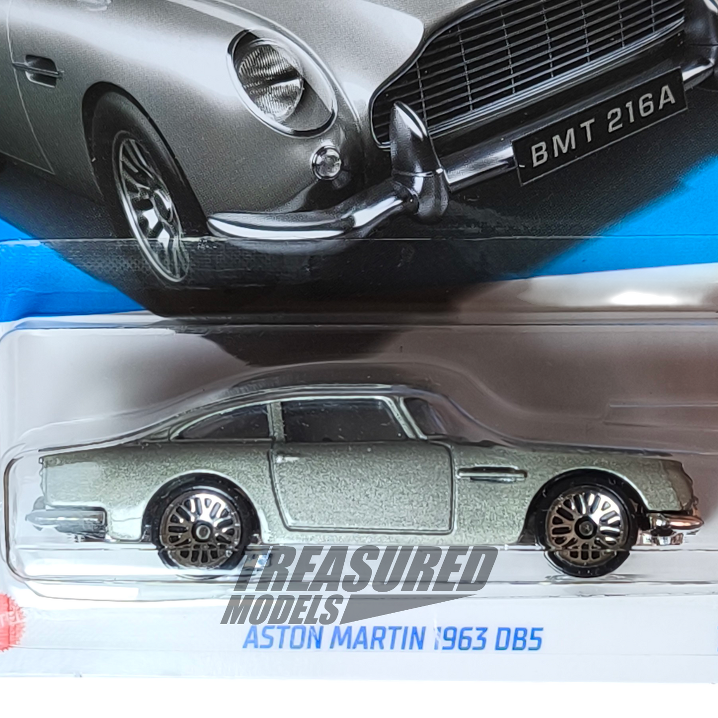 Hot Wheels Aston Martin 1963 DB5 Metalflake Silver 2024 Main Line HW Screen Time 1/64 Die Cast
