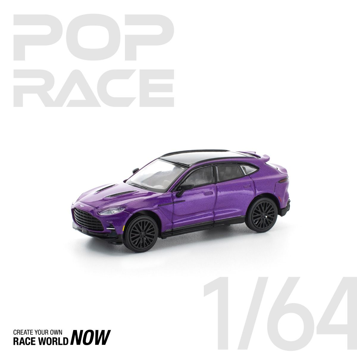 Pop Race Aston Martin DBX 707 Storm Purple PR640268 1/64 Diecast