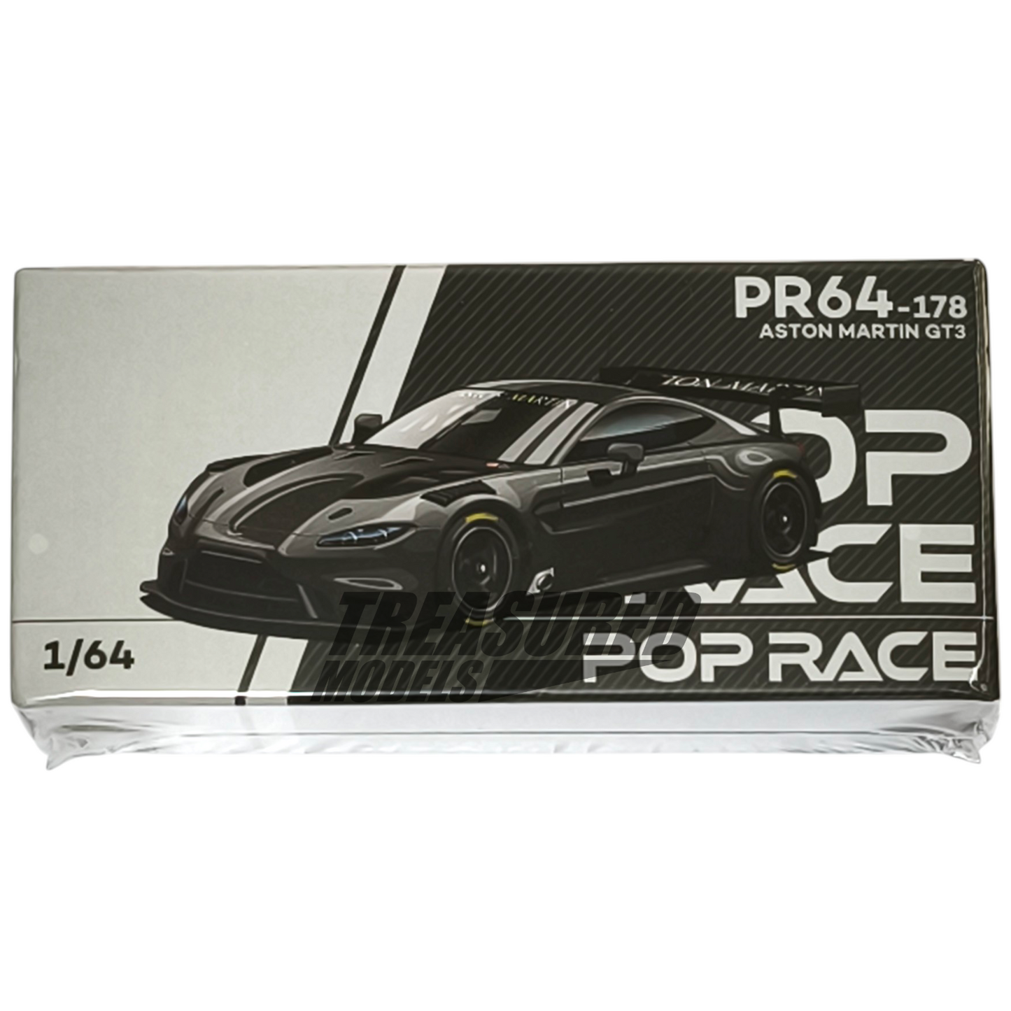 Pop Race Aston Martin Vantage GT3 Carbon Edition PR640178 1/64 Die Cast