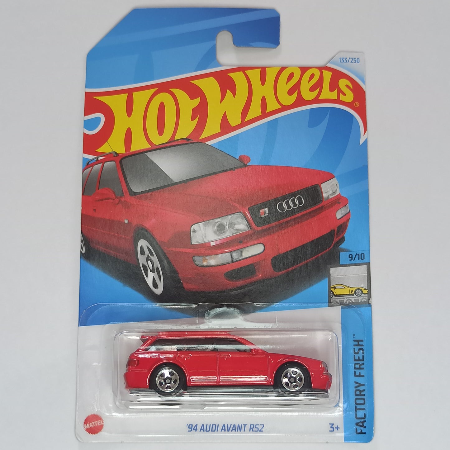 Hot Wheels Audi 94 Avant RS2 Laser Red 2024 Basic Factory Fresh 1/64 Diecast