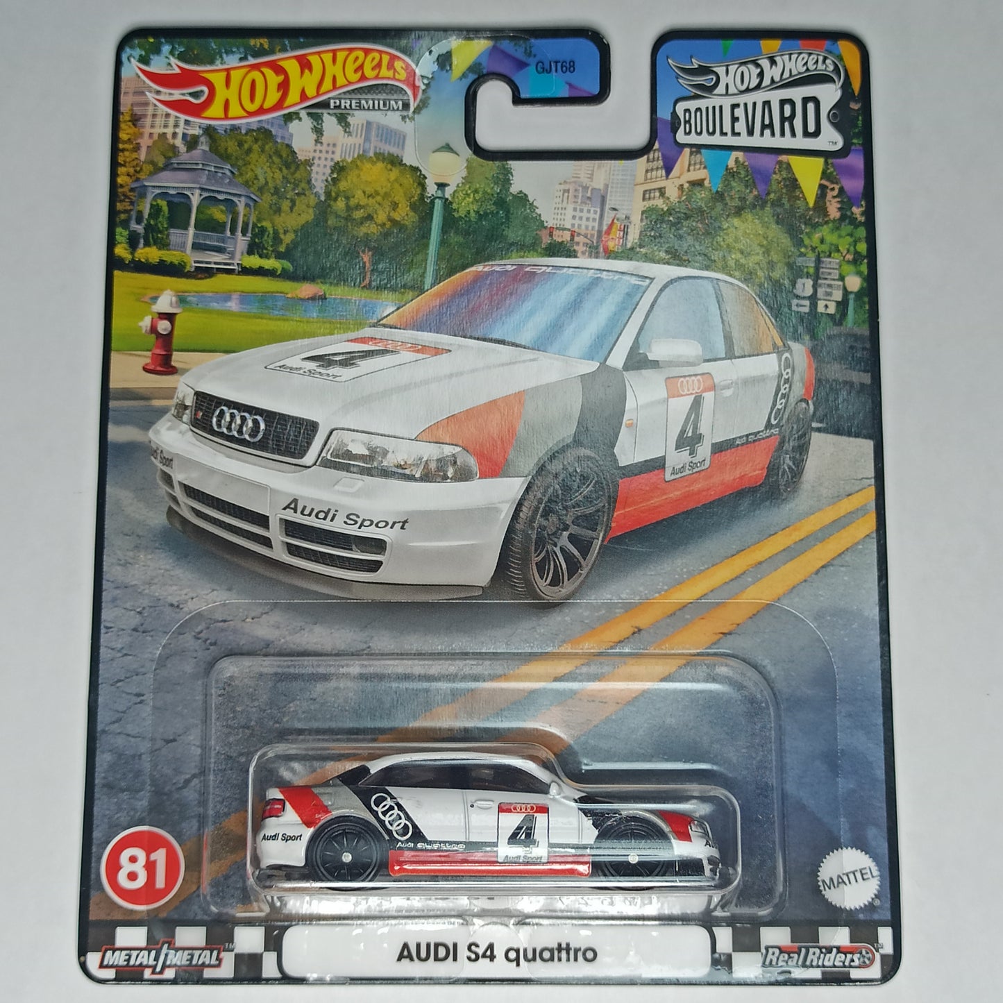 Hot Wheels Audi S4 Quattro Pearlescent White 2023 Premium Boulevard