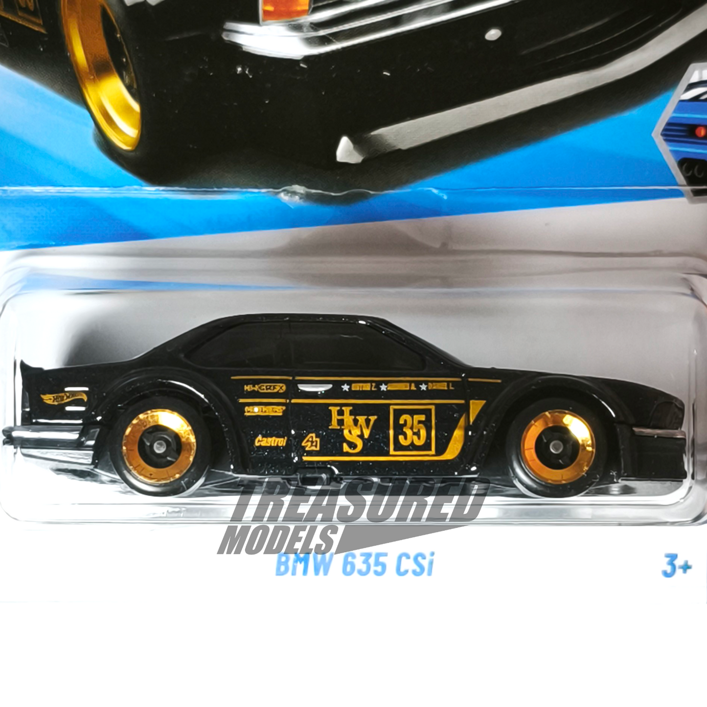 Hot Wheels BMW 635 CSi Black 2025 Main Line Wild Widebody 1/64 Die Cast