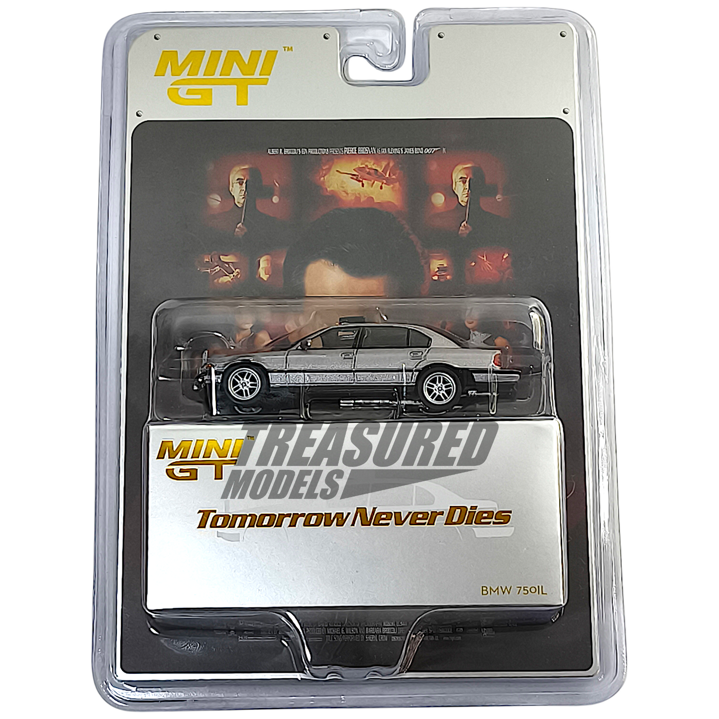 Mini GT BMW 750IL Tomorrow Never Dies English Version MGT00902 1/64 Diecast