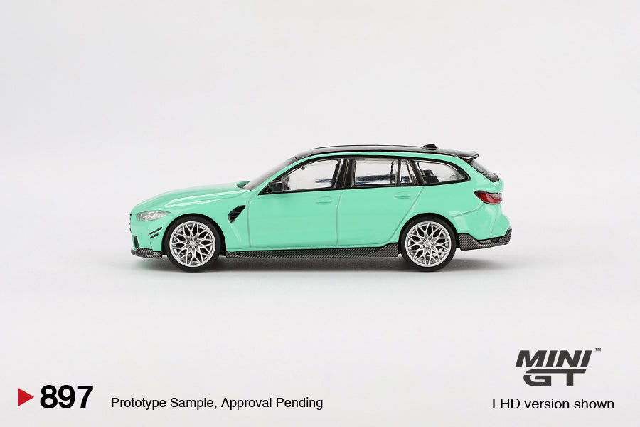 Mini GT BMW M3 M Performance Touring Mint Green MGT00897 1/64 Die Cast
