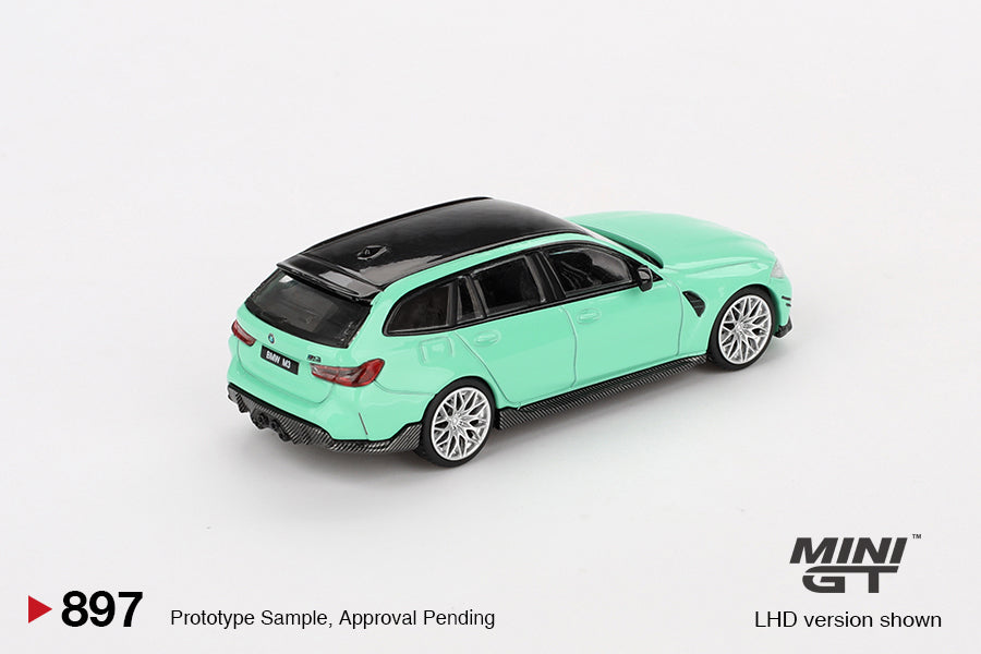 Mini GT BMW M3 M Performance Touring Mint Green MGT00897 1/64 Die Cast