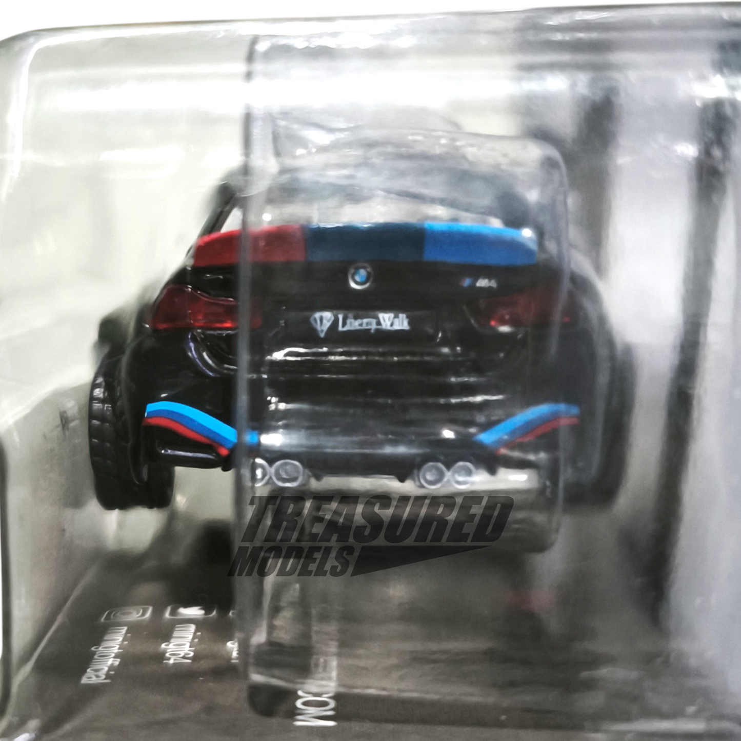 Mini GT BMW M4 LB Works Black W M Stripe LBWK Store Limited Edition MGT00306 1/64 Die Cast