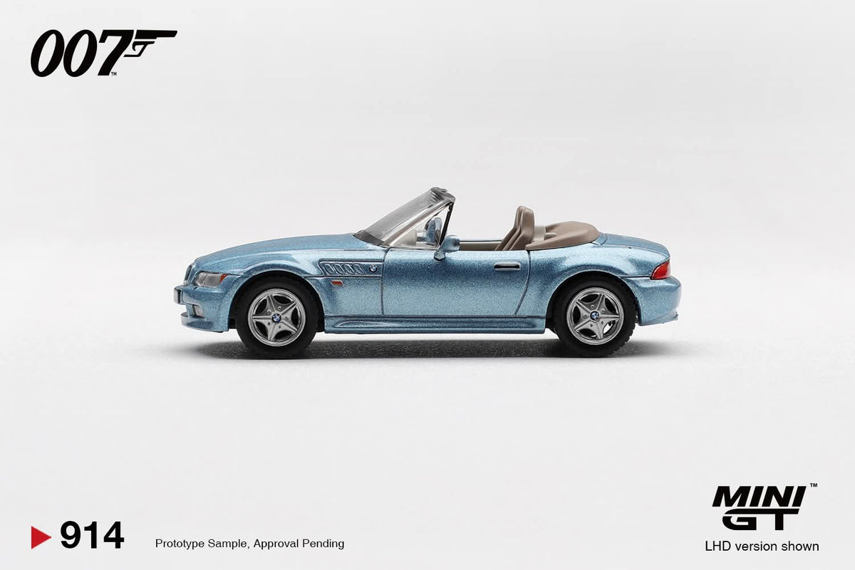 Mini GT BMW Z3 GoldenEye Chinese Poster MGT00914C 1/64 Diecast