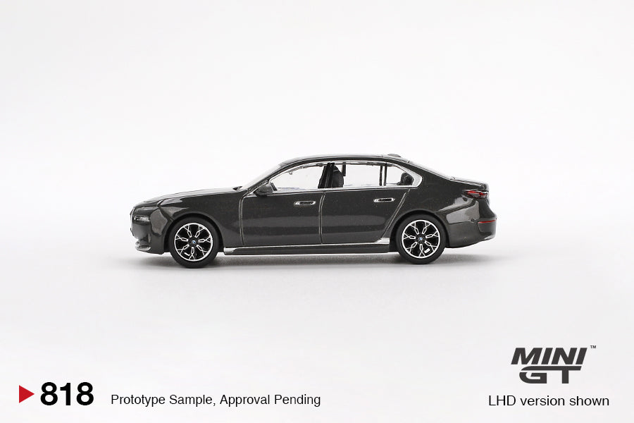 Mini GT BMW i7 xDrive60 Dravit Grey MGT00818 1/64 Die Cast