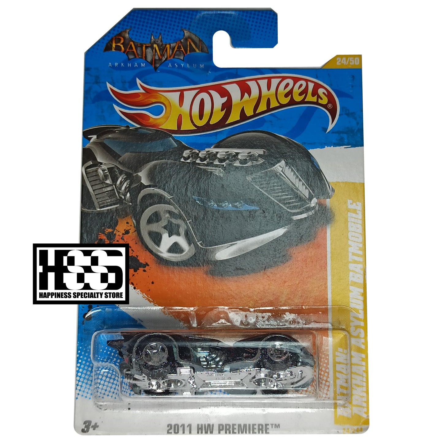 Hot Wheels Batman Arkham Asylum Batmobile Black 2011 HW Premiere