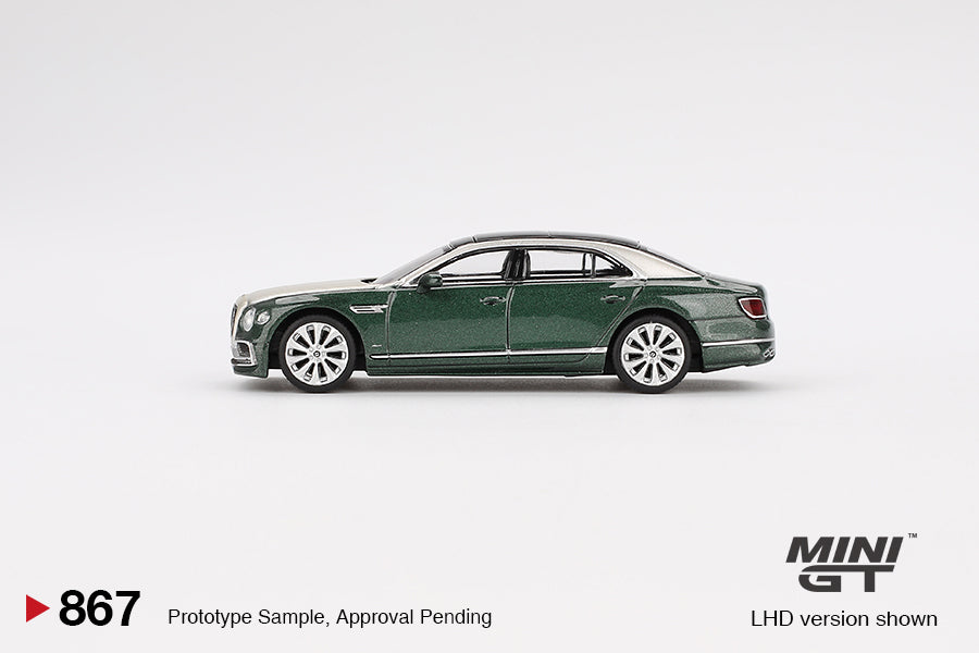 Mini GT Bentley Flying Spur White Sand Verdant MGT00867 1/64 Die Cast