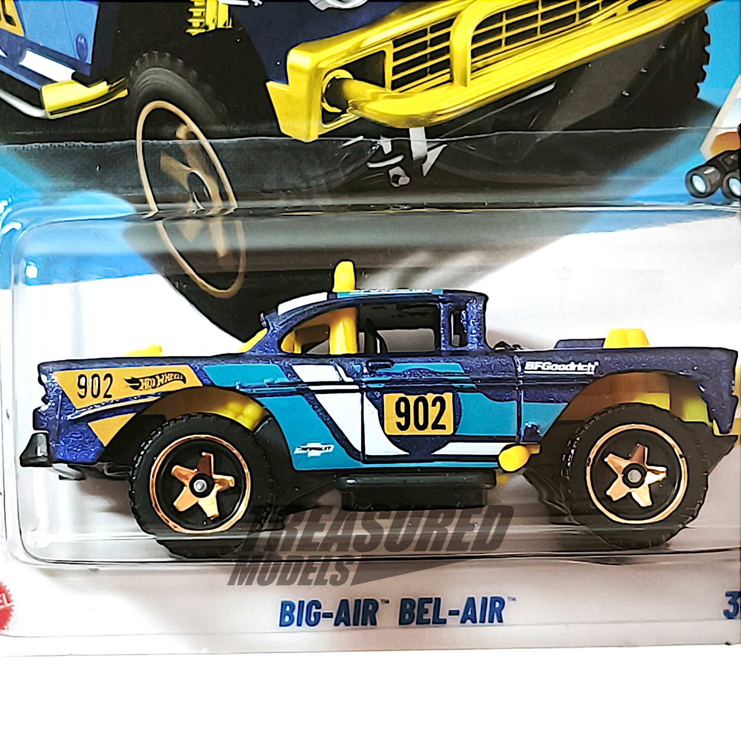 Hot Wheels Big-Air Bel-Air Metalflake Blue 2025 Main Line Safari Mode 1/64 Diecast
