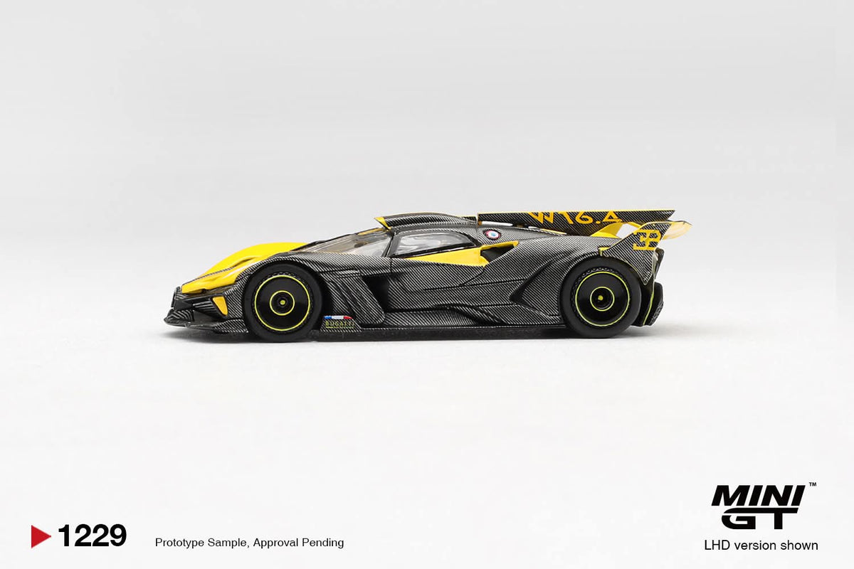 Mini GT Bugatti Bolide Yellow MGT01229 1/64 Diecast