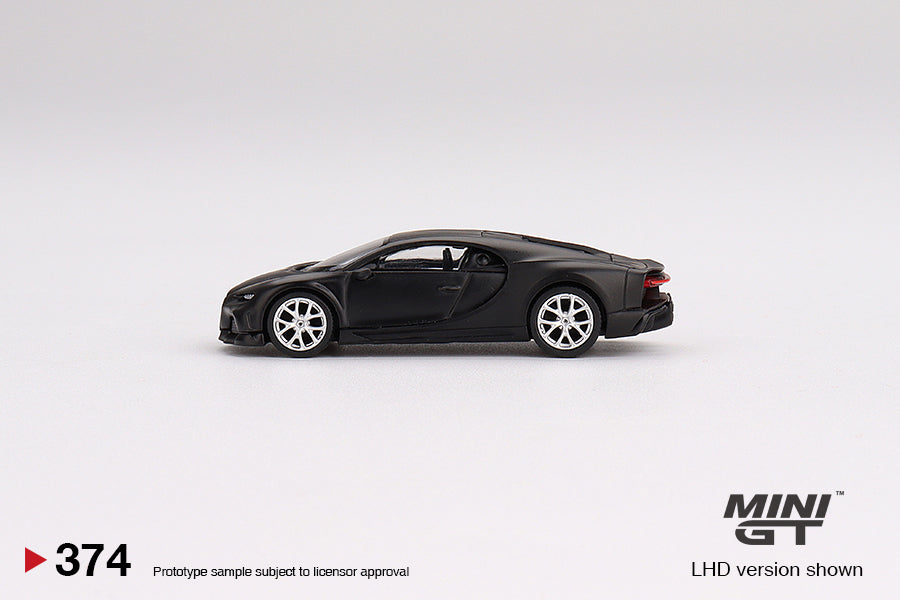 Mini GT Bugatti Chiron Super Sport 300+ Matte Black MGT00374 1/64 Die Cast