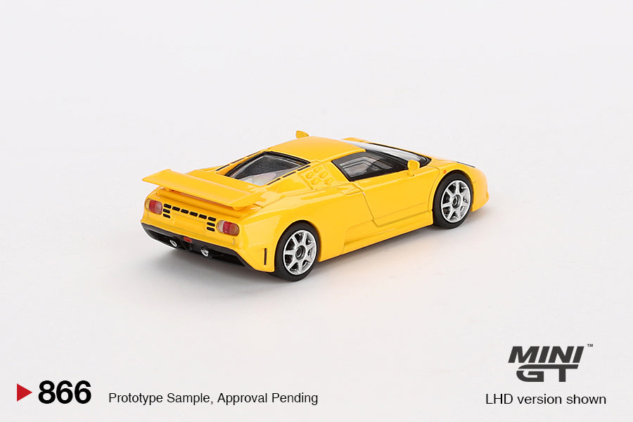 Mini GT Bugatti EB110 Super Sport Giallo Bugatti MGT00866 1/64 Die Cast