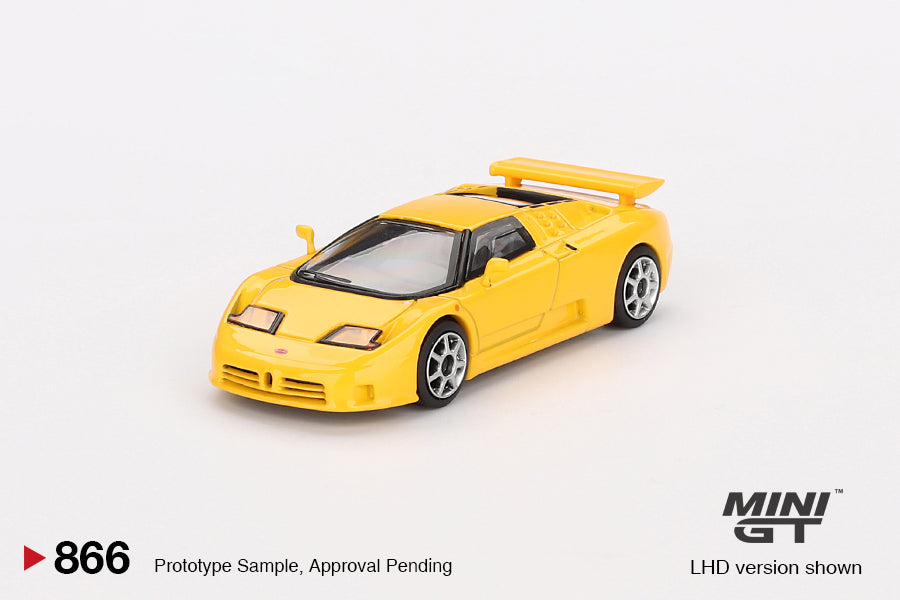 Mini GT Bugatti EB110 Super Sport Giallo Bugatti MGT00866 1/64 Die Cast