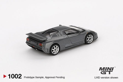 Mini GT Bugatti EB110 Super Sport Grigio Scuro MGT01002 1/64 Die Cast