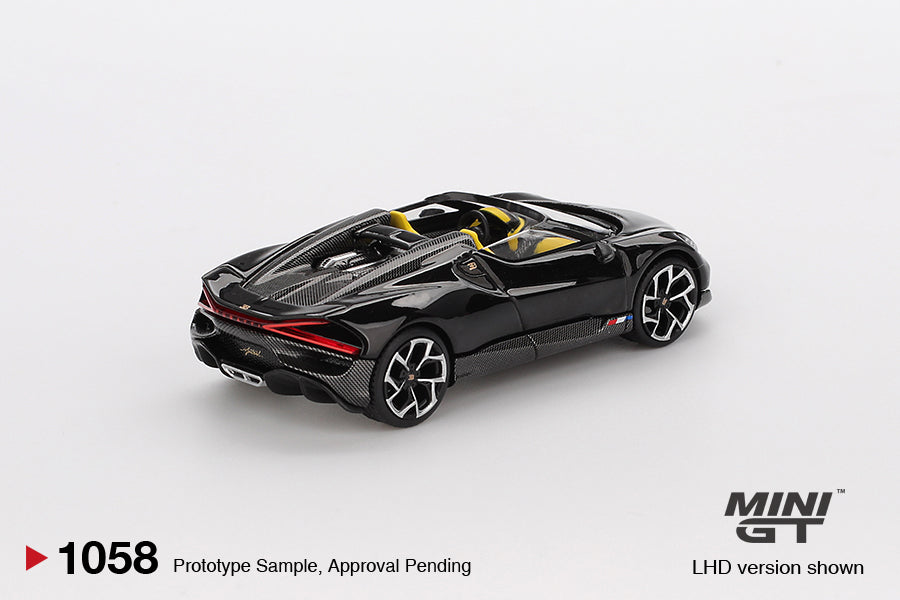*Pre-Order* Mini GT Bugatti W16 Mistral Black MGT01058 1/64 Die Cast