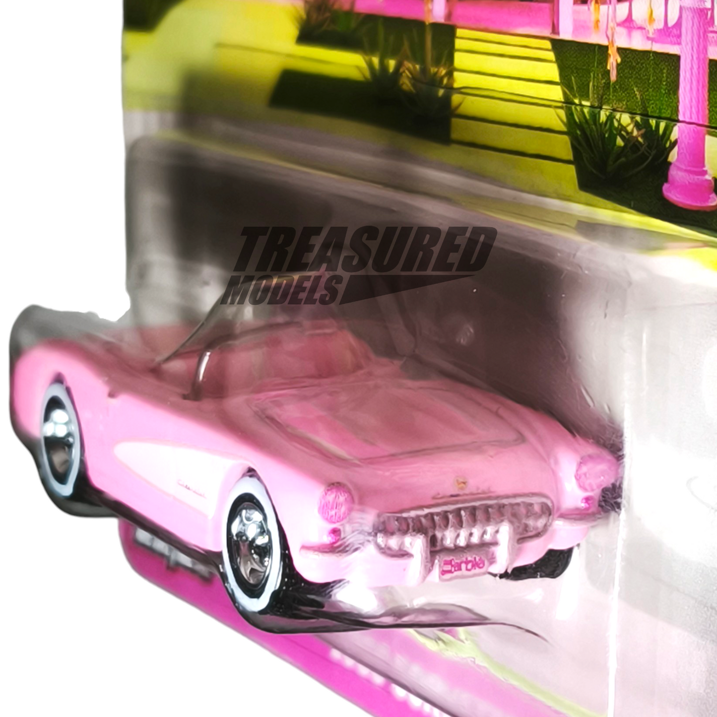 Hot Wheels Chevrolet 1956 Corvette Barbie Pink 2025 Premium Pop Culture Barbie 1/64 Die Cast