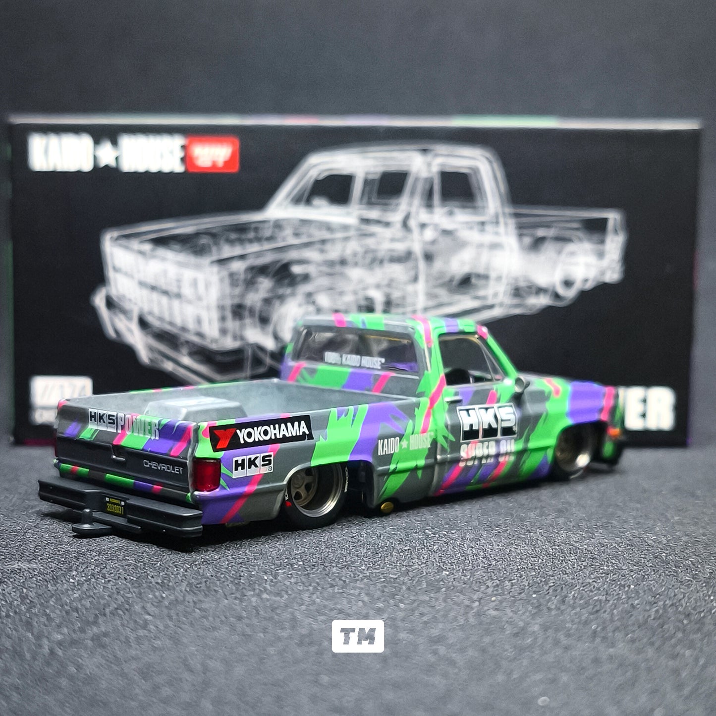 CHASE! Kaido House Chevrolet Silverado KAIDO HKS V1 KHMG174 1/64 Diecast