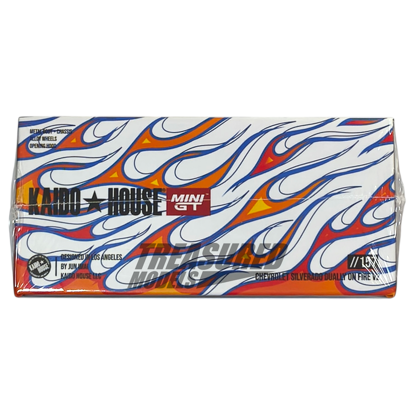 Kaido House Chevrolet Silverado Dually On Fire V2 KHMG157 1/64 Die Cast