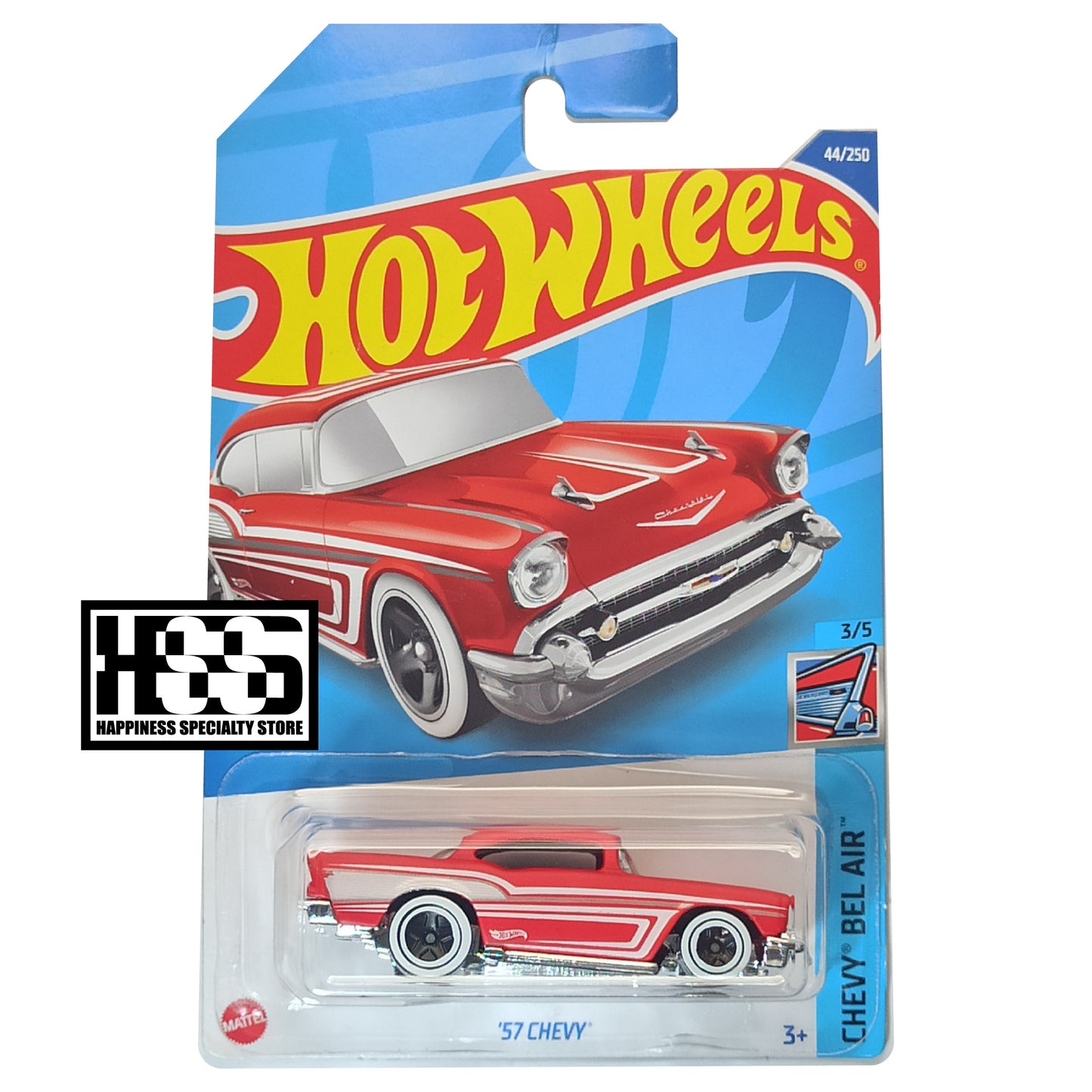 Hot Wheels Chevy 57 Matte Red 2022 Chevy Bel Air