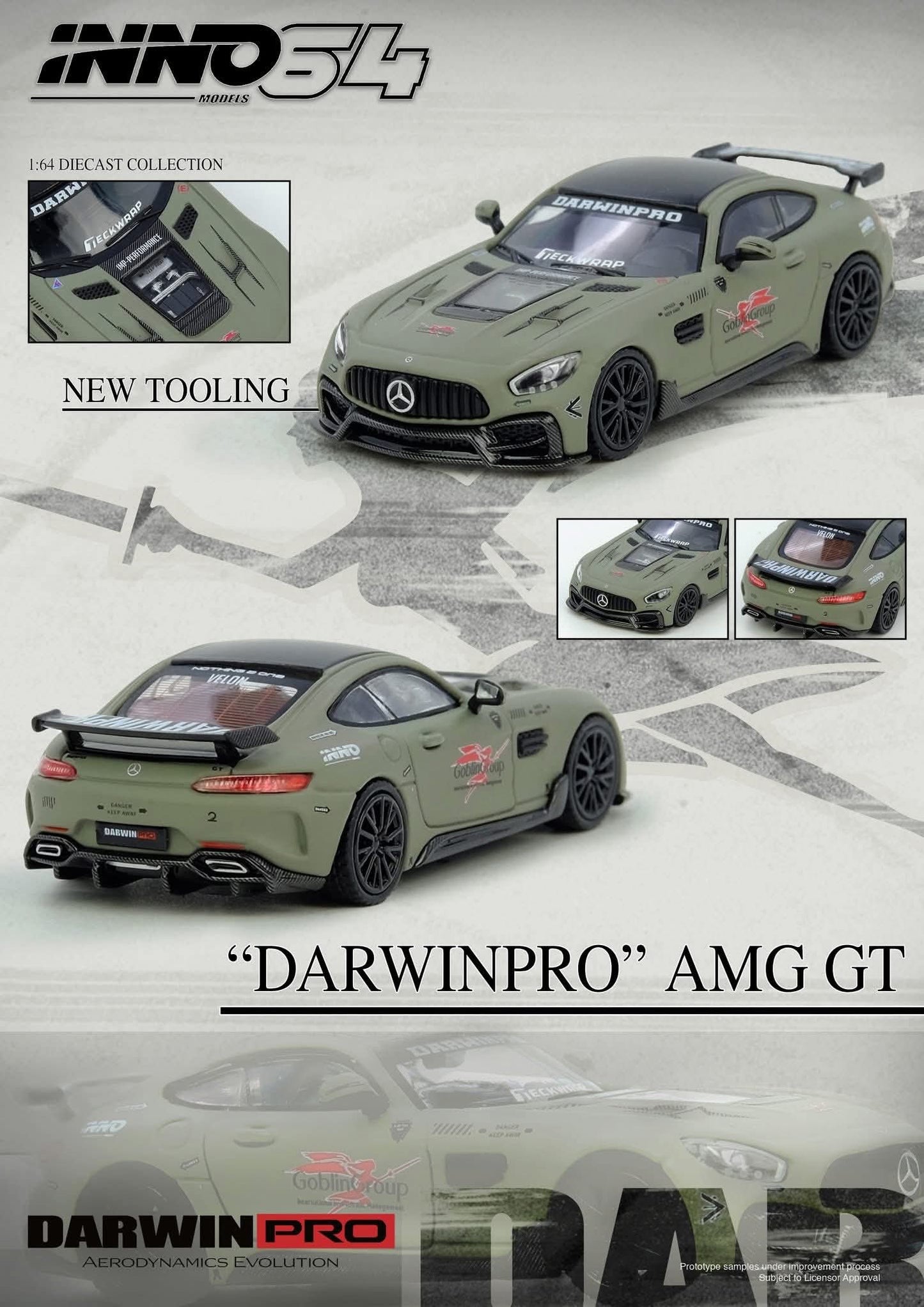 Inno64 DARWIN PRO AMG GT 1/64 Diecast