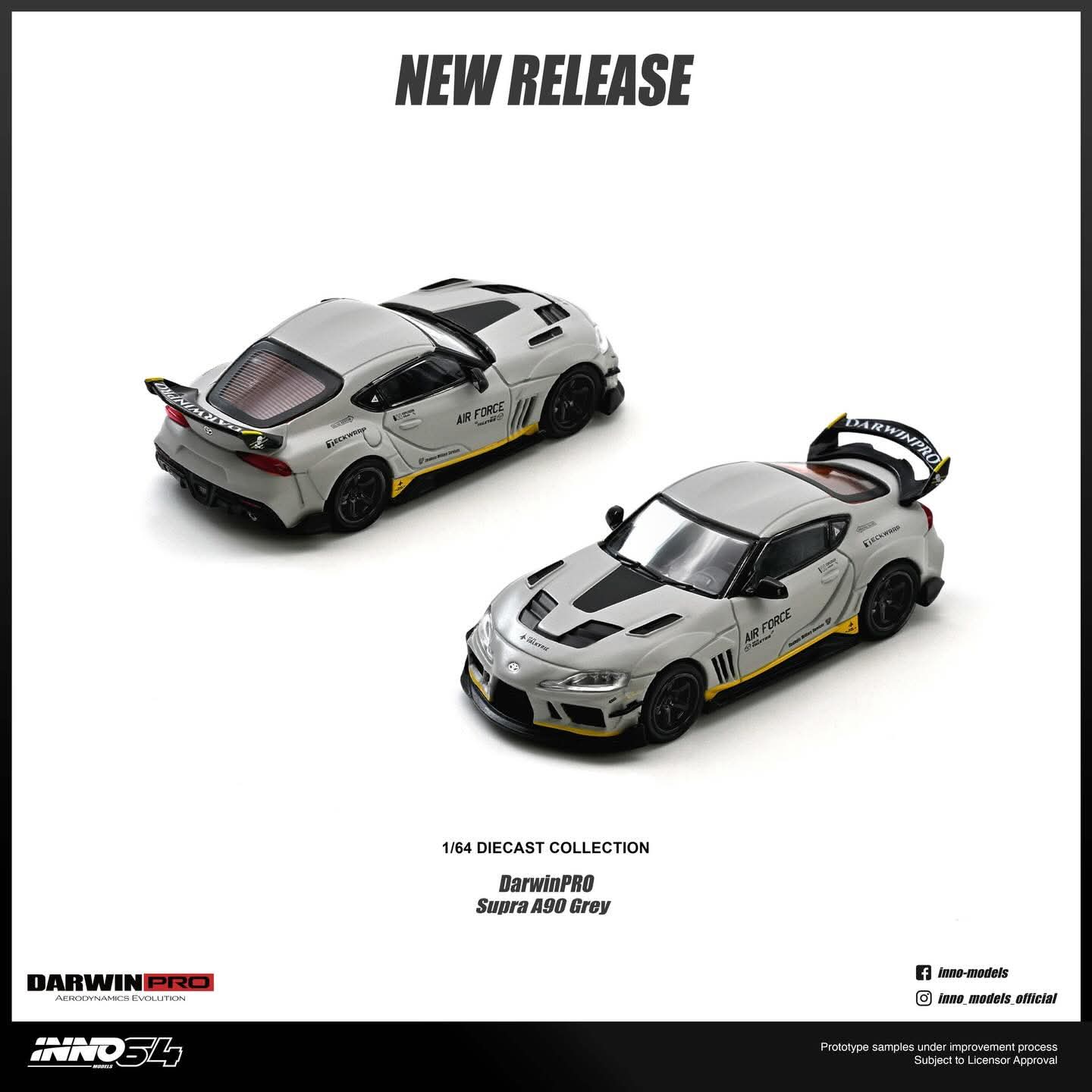 Inno64 DarwinPro Supra A90 Gray 1/64 Diecast – Treasured Models