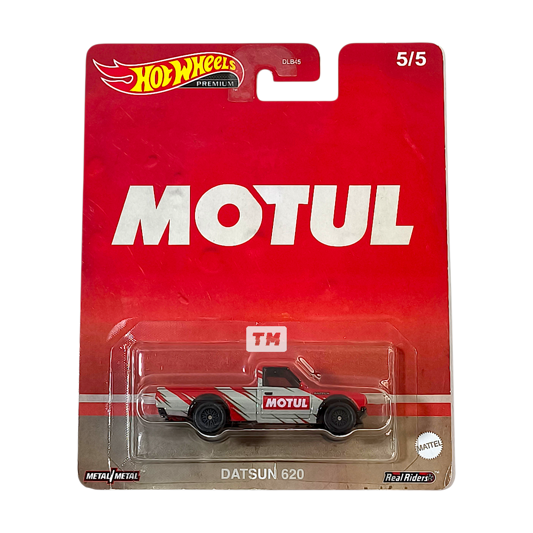 Hot Wheels Datsun 620 Motul Red 2023 Pop Culture Vintage Oil 1/64 Diecast