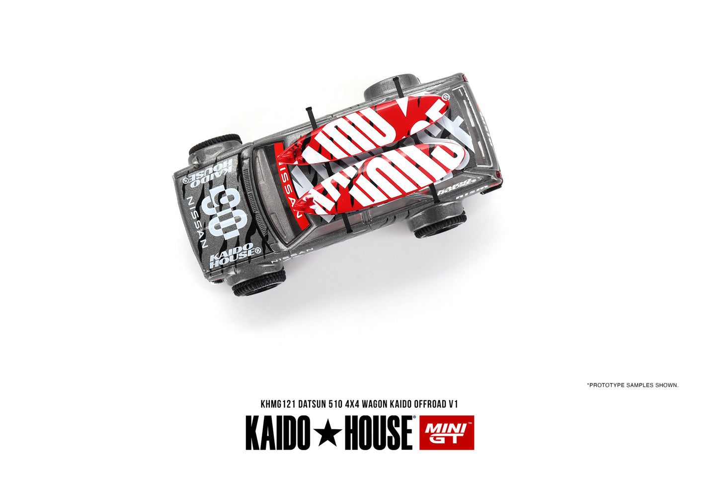 Kaido House Datsun KAIDO 510 Wagon 4x4 Kaido Offroad V1 KHMG121 1/64 Diecast