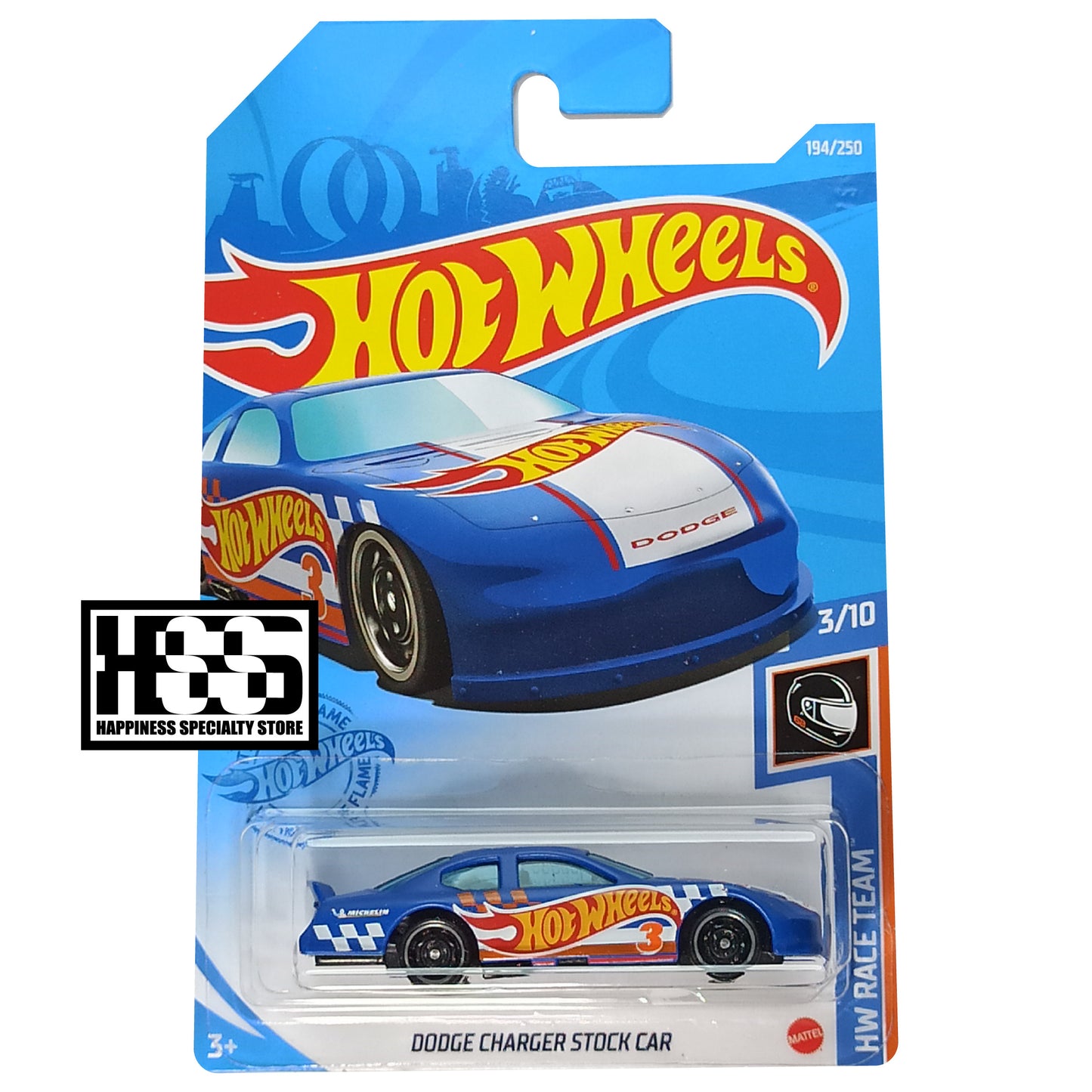 Hot Wheels Dodge Charger Stock Car Blue 2021 HW Race Team