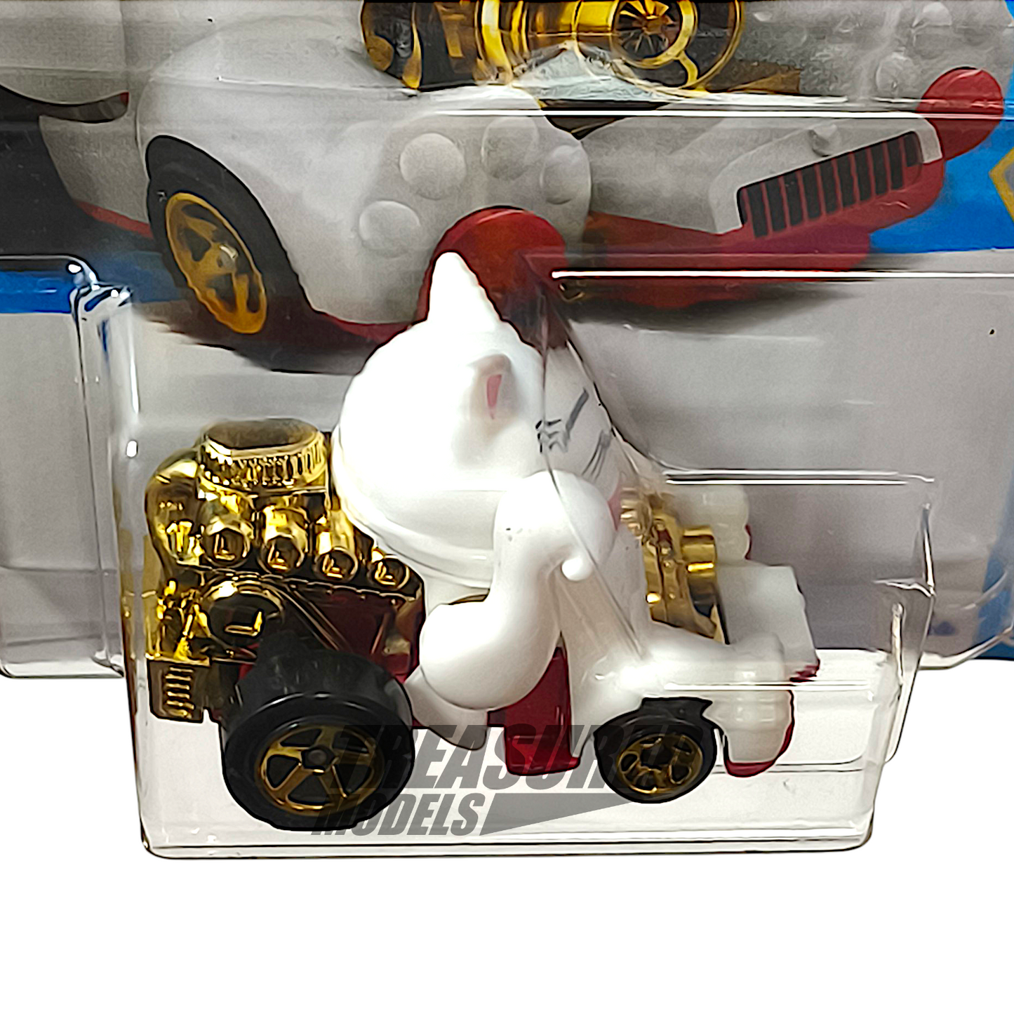 Hot Wheels Feline Lucky White 2025 Main Line HW Celebration Racers 1/64 Diecast