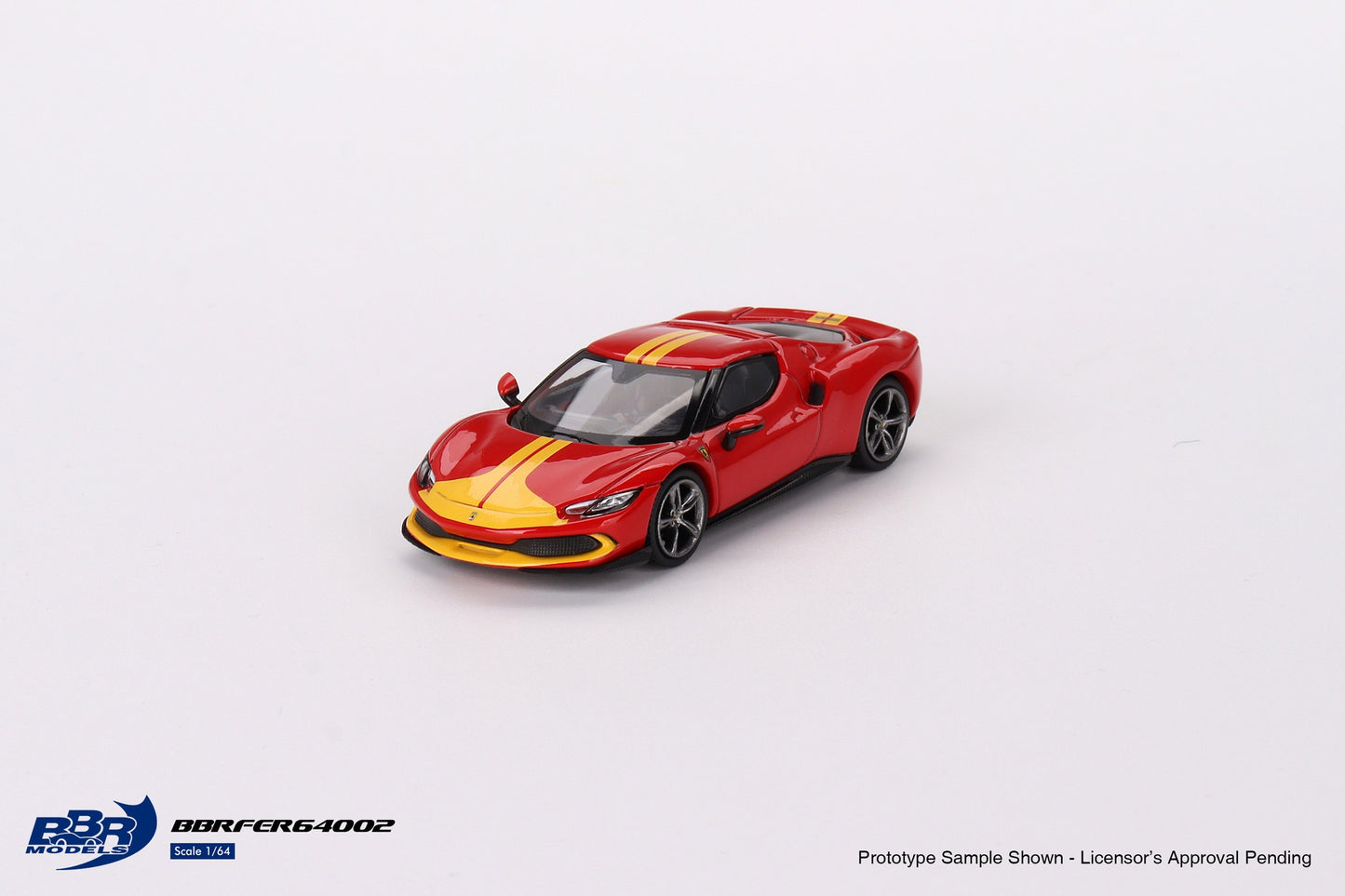 BBR Ferrari 296 GTB Assetto Fiorano Rosso Corsa BBRFER64002 1/64 Die Cast