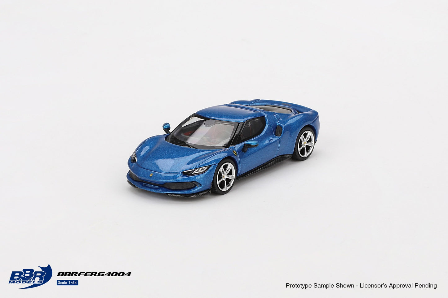BBR Ferrari 296 GTB Blu Corsa BBRFER64004 1/64 Die Cast