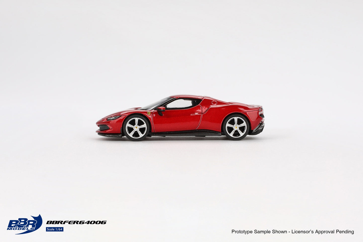 BBR Ferrari 296 GTB Rosso Imola BBRFER64006 1/64 Die Cast