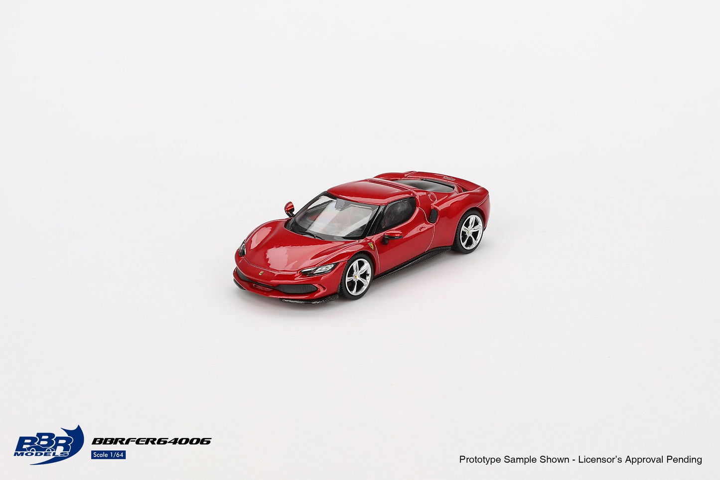 BBR Ferrari 296 GTB Rosso Imola BBRFER64006 1/64 Die Cast