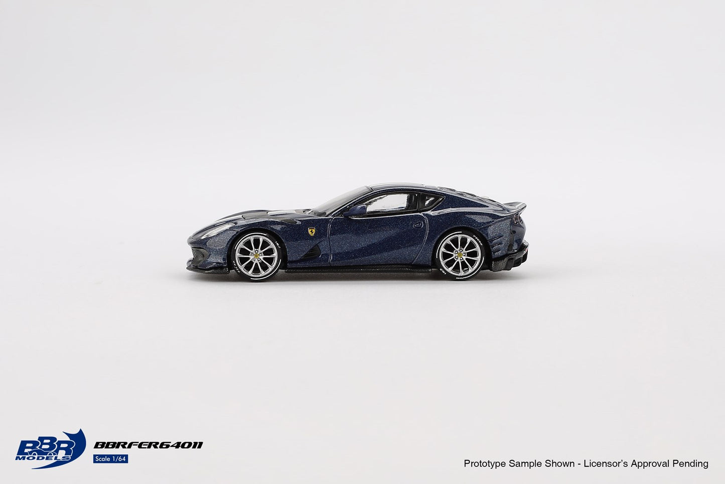BBR Ferrari 812 Competitizone Blu Tour De France BBRFER64011 1/64 Die Cast