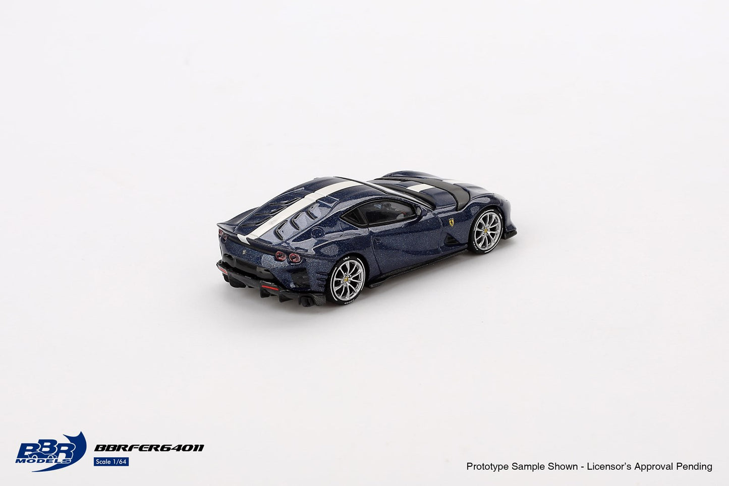 BBR Ferrari 812 Competitizone Blu Tour De France BBRFER64011 1/64 Die Cast