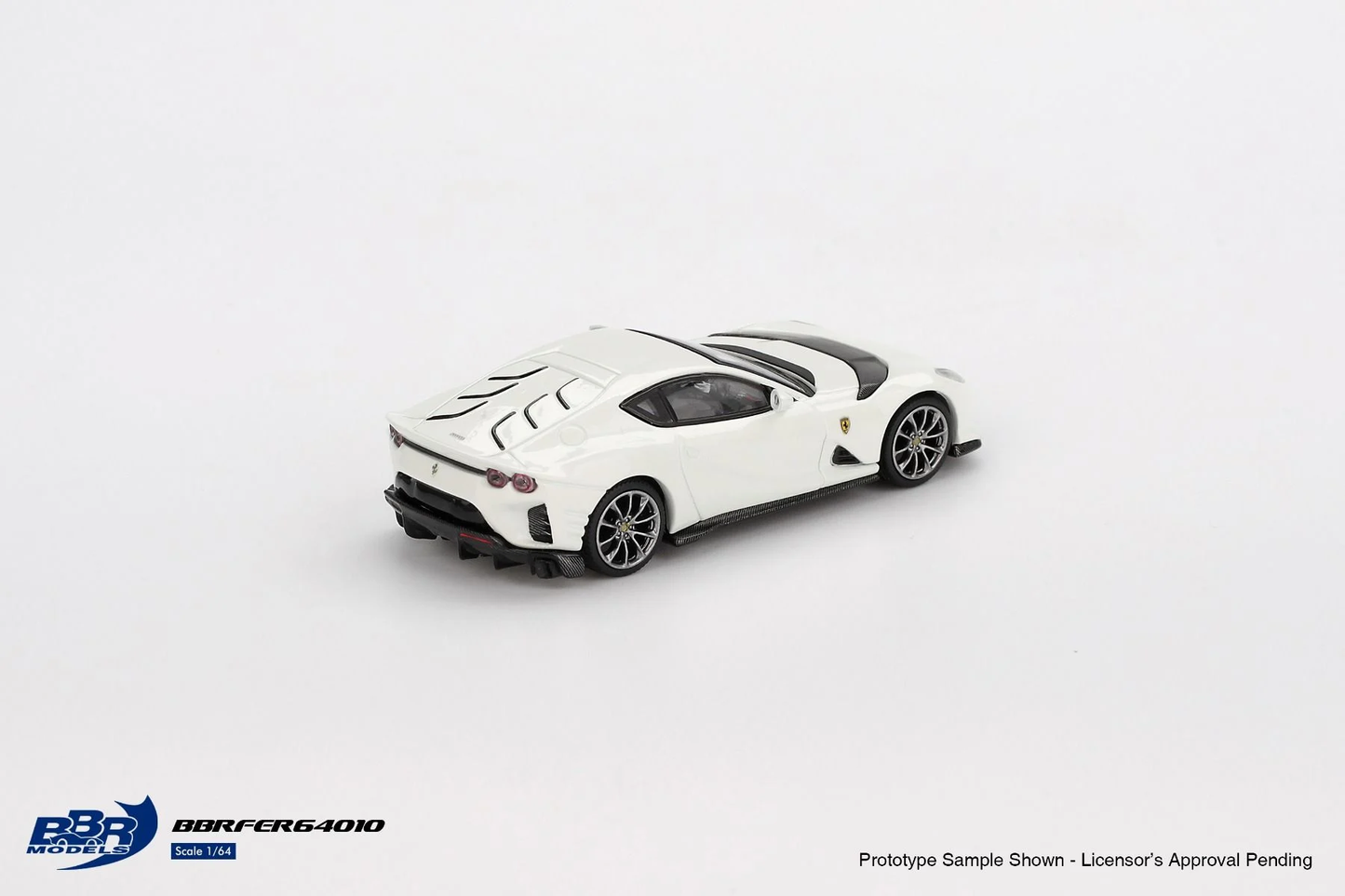 *Pre-Order* BBR Models Ferrari 812 Competizione Bianco Avus BBRFER64010 1/64 Die Cast