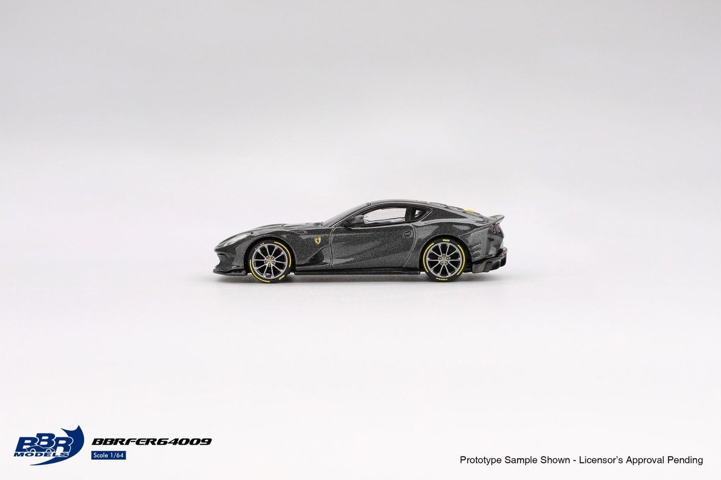 BBR Models Ferrari 812 Competizione Grigio Competizione BBRFER64009 1/64 Die Cast